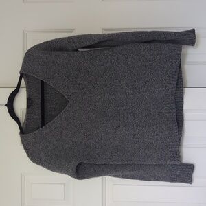 Theory Wool + Silk V-Neck Sweater